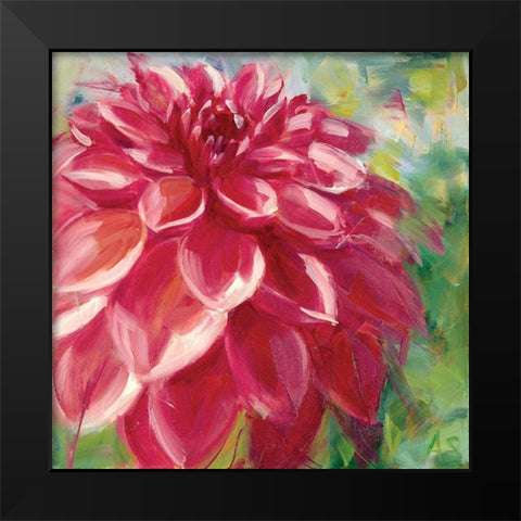 Dahlia Black Modern Wood Framed Art Print by Salness, Annie