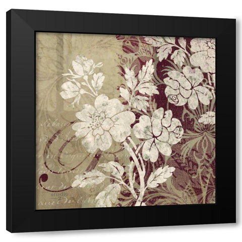 Argento II Black Modern Wood Framed Art Print by Studio 2