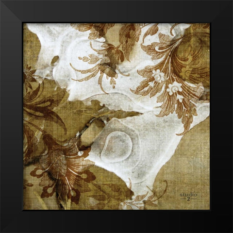 Flow I Black Modern Wood Framed Art Print by Studio 2