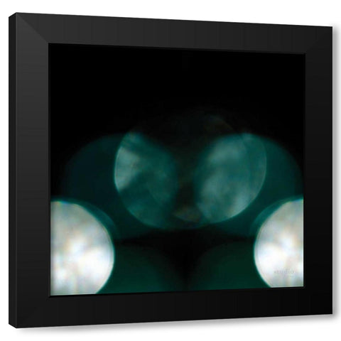 Bokeh I Black Modern Wood Framed Art Print by Studio 2