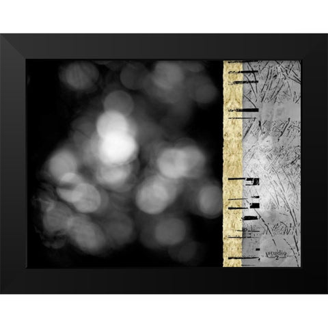Path II Black Modern Wood Framed Art Print by Studio 2
