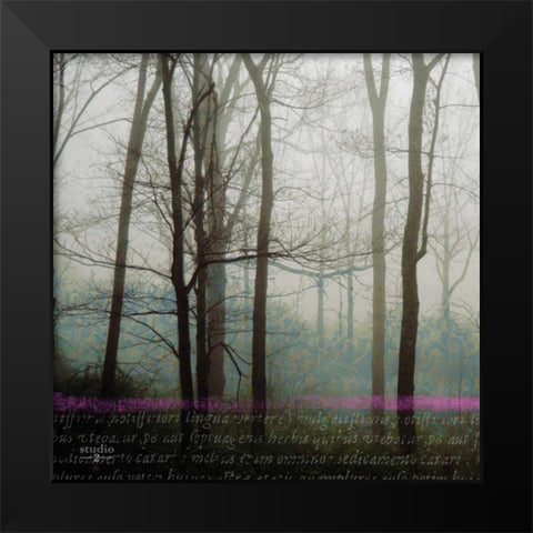 Partners I Black Modern Wood Framed Art Print by Studio 2