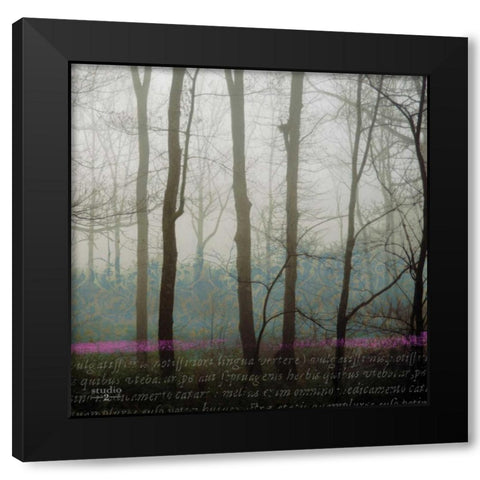 Partners II Black Modern Wood Framed Art Print with Double Matting by Studio 2
