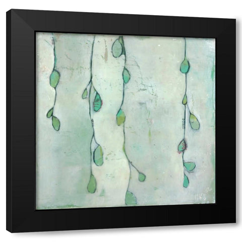 Pod and Vine II Black Modern Wood Framed Art Print by Lee, Stephanie
