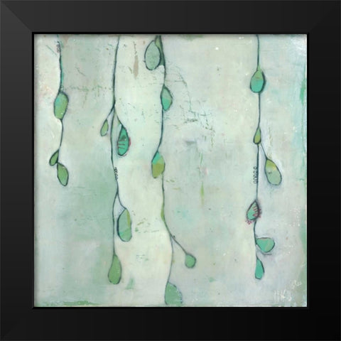 Pod and Vine II Black Modern Wood Framed Art Print by Lee, Stephanie