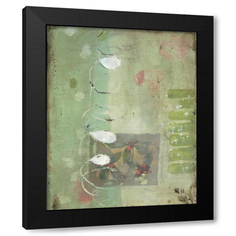 Spiral Black Modern Wood Framed Art Print by Lee, Stephanie