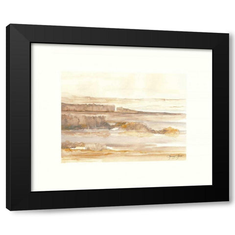 Crecent Bar Blooding Black Modern Wood Framed Art Print with Double Matting by Sheler, Sammy