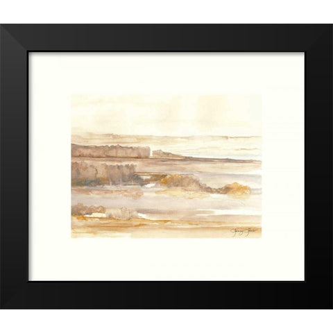 Crecent Bar Blooding Black Modern Wood Framed Art Print by Sheler, Sammy