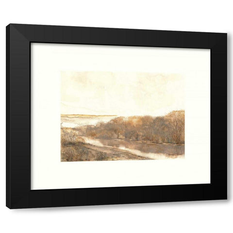 Mission Creek Black Modern Wood Framed Art Print with Double Matting by Sheler, Sammy
