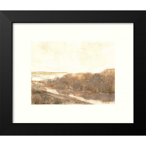 Mission Creek Black Modern Wood Framed Art Print by Sheler, Sammy