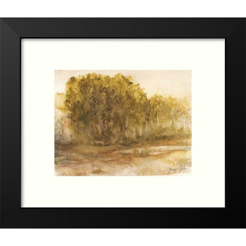 Three Lakes Cottonwoods Black Modern Wood Framed Art Print by Sheler, Sammy