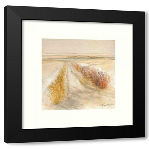 Crescent Bar Black Modern Wood Framed Art Print with Double Matting by Sheler, Sammy