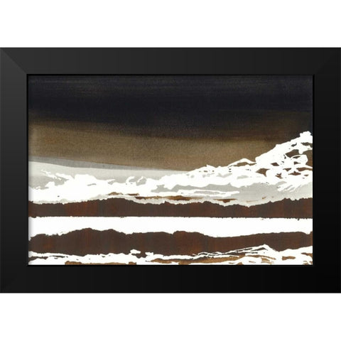 In the Mountains Black Modern Wood Framed Art Print by Sheler, Sammy