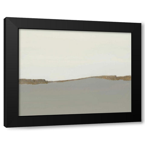 Wind Fence Black Modern Wood Framed Art Print with Double Matting by Sheler, Sammy