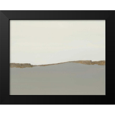 Wind Fence Black Modern Wood Framed Art Print by Sheler, Sammy