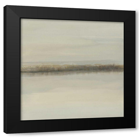 Crescent Bar II Black Modern Wood Framed Art Print with Double Matting by Sheler, Sammy