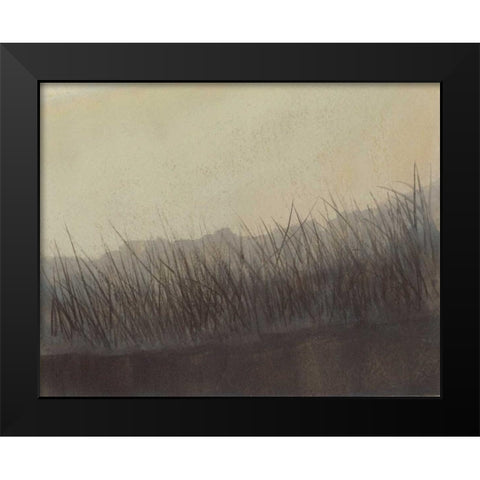 Marshland Grasses Black Modern Wood Framed Art Print by Sheler, Sammy