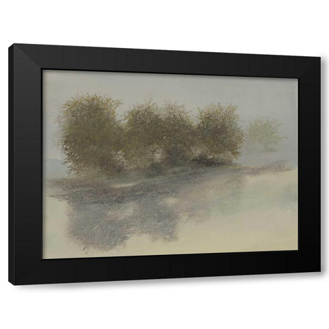 Orchard Row Black Modern Wood Framed Art Print with Double Matting by Sheler, Sammy