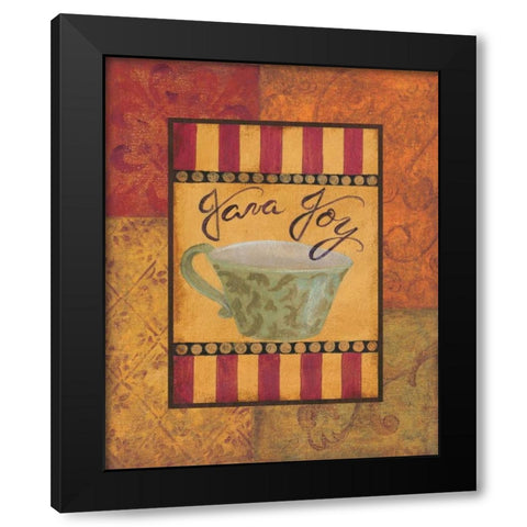 Java Joy Black Modern Wood Framed Art Print by Smith, Pamela