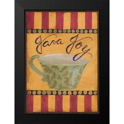 Java Joy Black Modern Wood Framed Art Print by Smith, Pamela