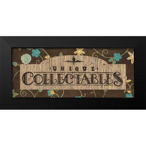 Collectables Black Modern Wood Framed Art Print by Smith, Pamela