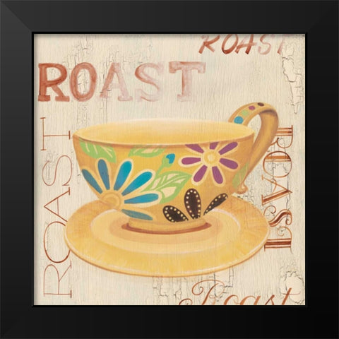 Morning Coffee II Black Modern Wood Framed Art Print by Smith, Pamela