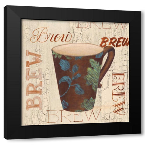 Morning Coffee IV Black Modern Wood Framed Art Print with Double Matting by Smith, Pamela