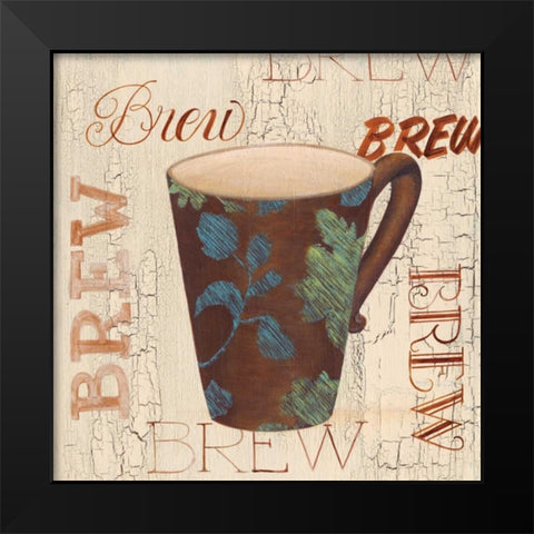 Morning Coffee IV Black Modern Wood Framed Art Print by Smith, Pamela