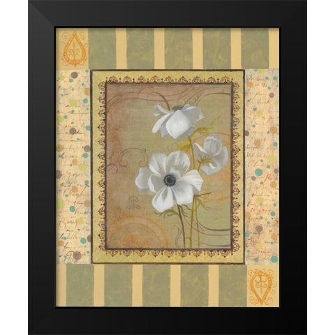 Anemones Black Modern Wood Framed Art Print by Smith, Pamela