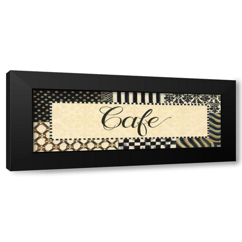 Cafe Black Modern Wood Framed Art Print by Smith, Pamela
