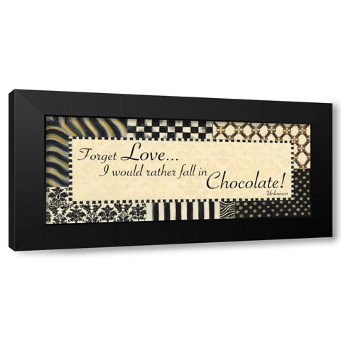 Forget Love Black Modern Wood Framed Art Print with Double Matting by Smith, Pamela