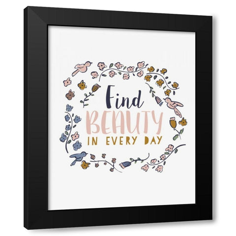 Find Beauty Black Modern Wood Framed Art Print by Serna, Isabel