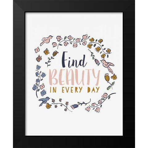 Find Beauty Black Modern Wood Framed Art Print by Serna, Isabel
