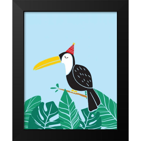 Tropical Bird II Black Modern Wood Framed Art Print by Serna, Isabel
