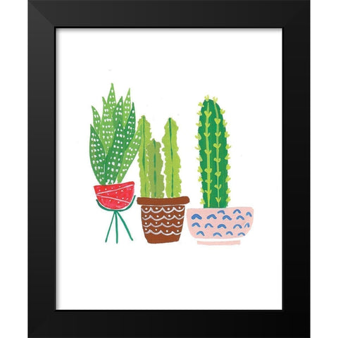 Cactus III Black Modern Wood Framed Art Print by Serna, Isabel