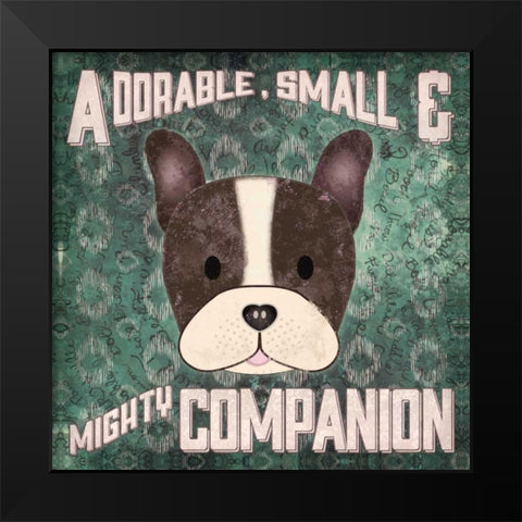 Boston Terrier Black Modern Wood Framed Art Print by Sta Teresa, Ashley