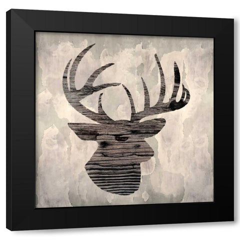 Be a Deer II Black Modern Wood Framed Art Print with Double Matting by Sta Teresa, Ashley