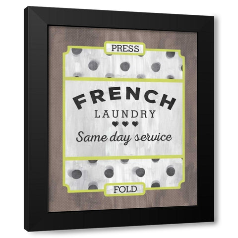 French Laundry Black Modern Wood Framed Art Print with Double Matting by Sta Teresa, Ashley