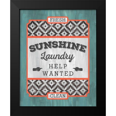 Sunshine Laundry Black Modern Wood Framed Art Print by Sta Teresa, Ashley
