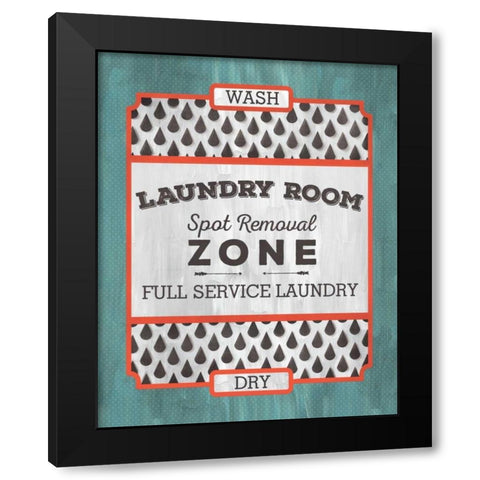 Laundry Room Black Modern Wood Framed Art Print by Sta Teresa, Ashley