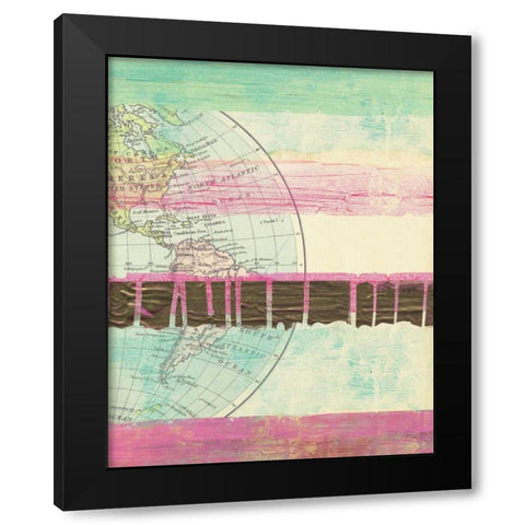 World Traveler II Black Modern Wood Framed Art Print with Double Matting by Sta Teresa, Ashley