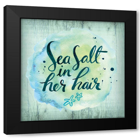Sea Hair Black Modern Wood Framed Art Print by Sta Teresa, Ashley