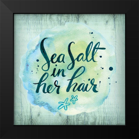 Sea Hair Black Modern Wood Framed Art Print by Sta Teresa, Ashley