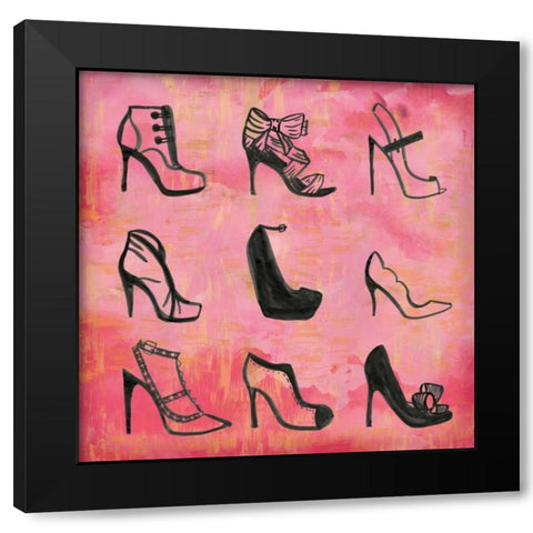 Buy The Shoes II Black Modern Wood Framed Art Print with Double Matting by Sta Teresa, Ashley