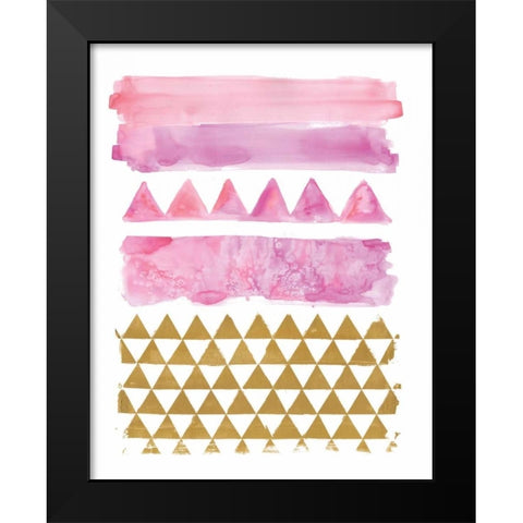 Rose Gold Black Modern Wood Framed Art Print by Sta Teresa, Ashley