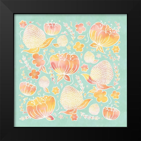 Pikes Flowers I Black Modern Wood Framed Art Print by Sta Teresa, Ashley