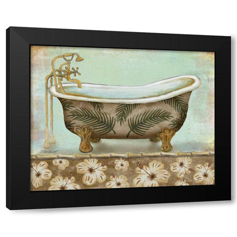 Tropical Bath I Black Modern Wood Framed Art Print by Williams, Todd