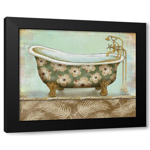 Tropical Bath II Black Modern Wood Framed Art Print by Williams, Todd