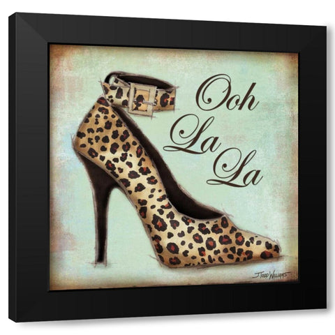 Exotic Shoe I Black Modern Wood Framed Art Print with Double Matting by Williams, Todd