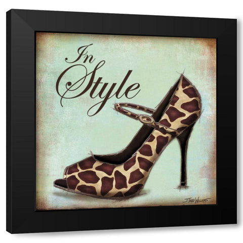 Exotic Shoe II Black Modern Wood Framed Art Print by Williams, Todd